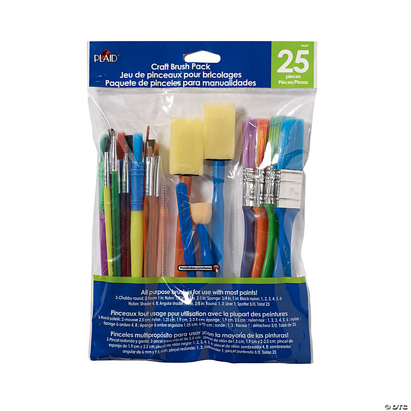Incraftables Assorted Paint Brushes Set 25pcs All Purpose Small