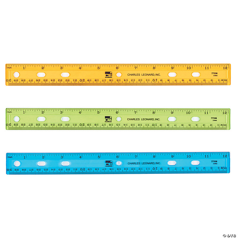 36Pcs Clear Ruler 12 Inch Plastic Rulers Ruler with Inches and Centimeters  Ru