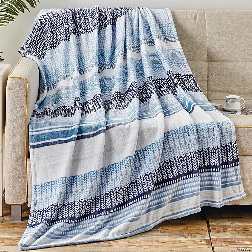Anissa Micro plush Decorative All Season Throw Blanket | Oriental Trading