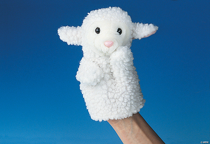 sheep hand puppet