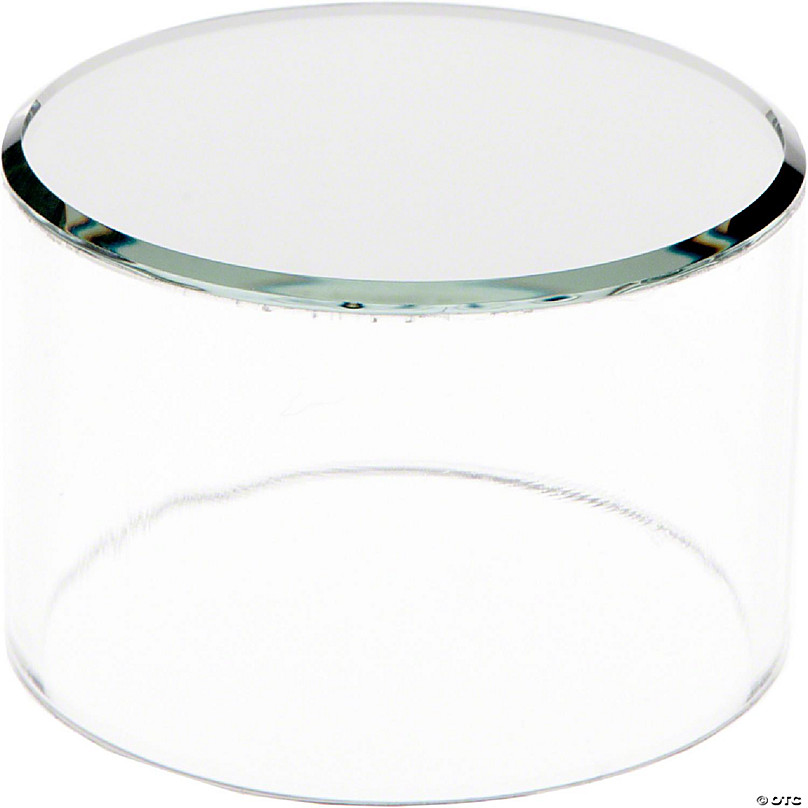 Plymor Frosted Acrylic Solid Cylinder Round Display Riser, 1.5