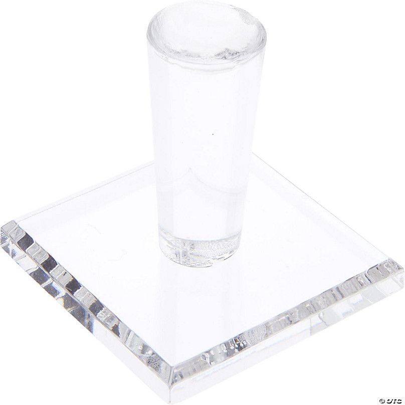 Plymor Frosted Acrylic Solid Cylinder Round Display Riser, 1.5 inches  (Height) x 2.5 inches (Width)
