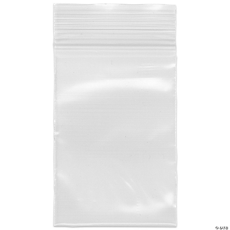 Plymor Zipper Reclosable Plastic Bags, 2 Mil, 2.5 x 3.5 (Pack of 500)