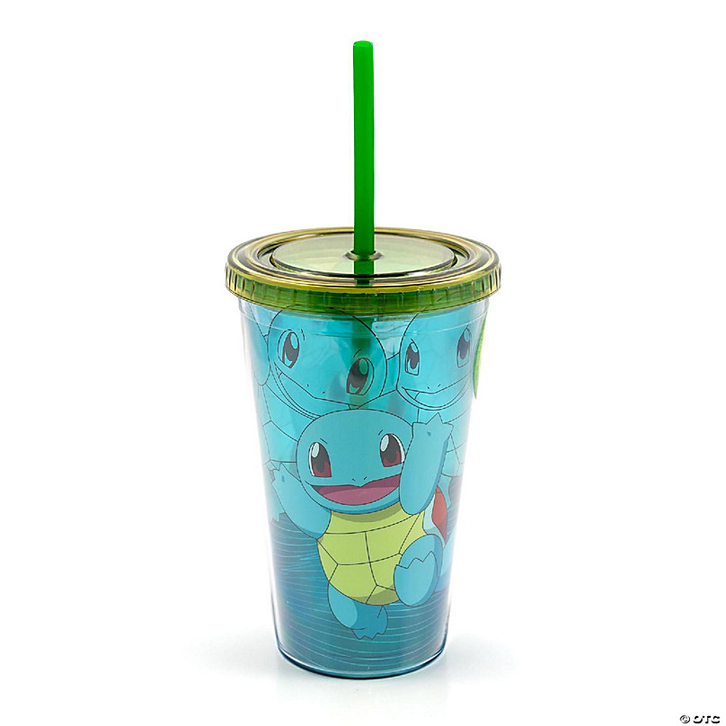 Pokemon Pikachu Water Cup Child Boy Girl Straw Direct Drinking