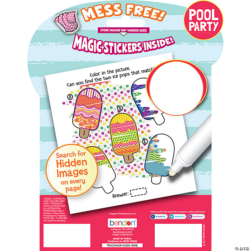 Pool Party Imagine Ink Activity Books - 3 Pc.