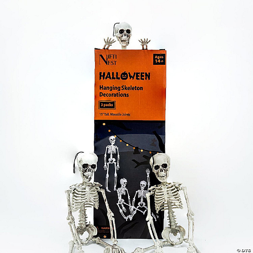 5 Ft. Life-Size Posable Skeleton Halloween Decoration | Oriental Trading