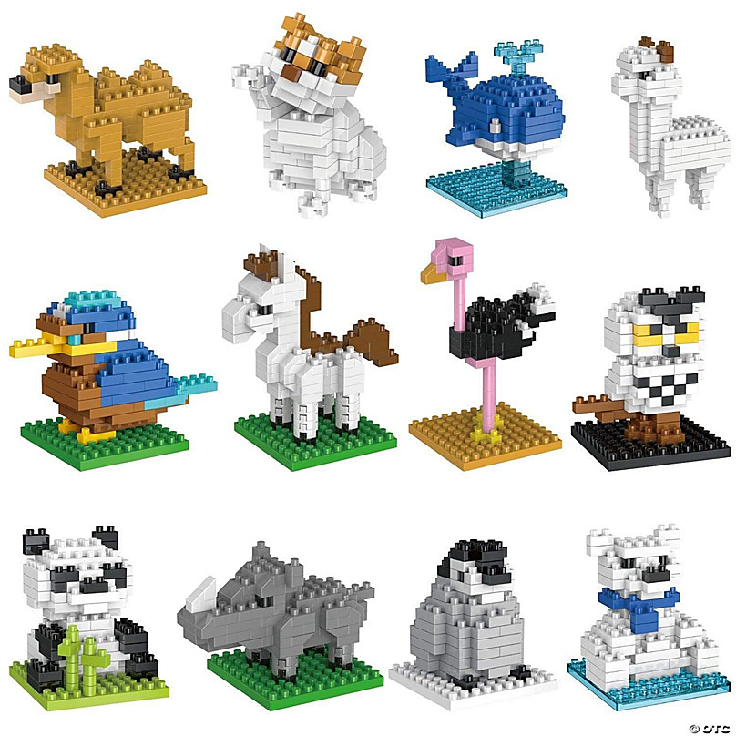 PopFun-Mini Animals Building Blocks | Oriental Trading