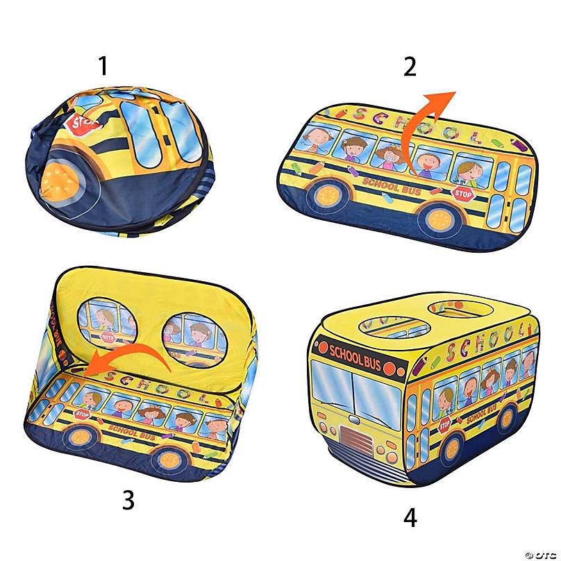 PopFun-School Bus Kids Pop Up Tent