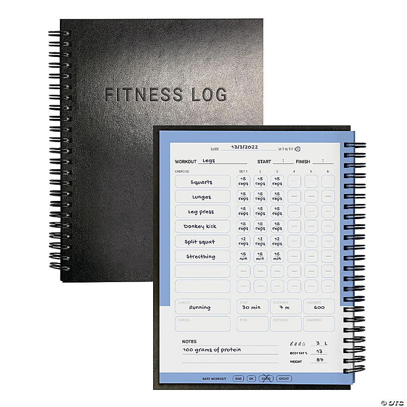 Stream )% Ultimate Workout Journal, Fitness Training log book