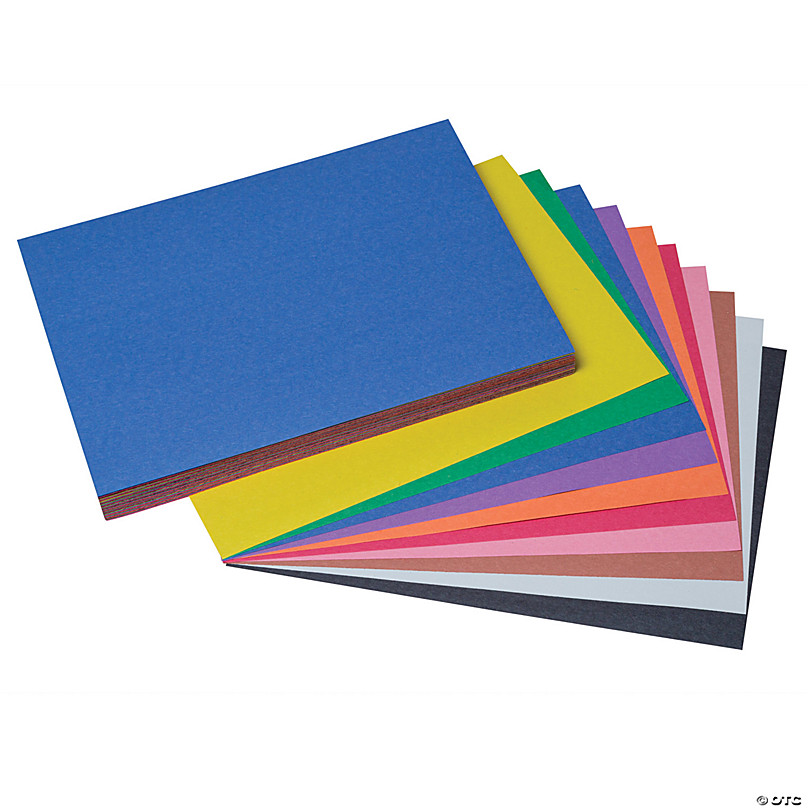 Colorations® Heavyweight Construction Paper Pack - Holiday Red, 50 Sheets,  9 x 12 Holiday Red Color
