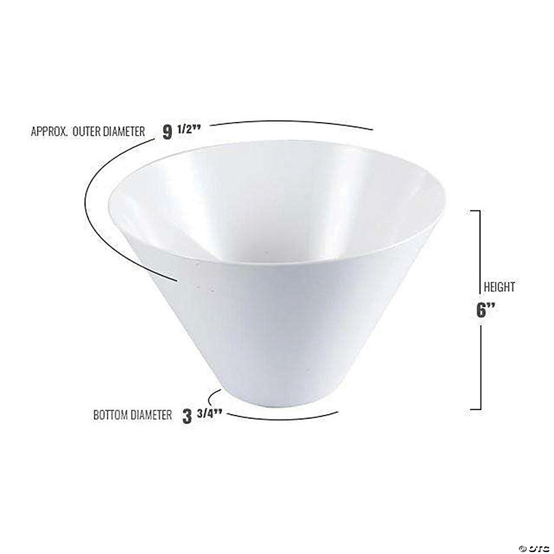 Smarty Had A Party 2 qt. Clear Oval Plastic Serving Bowls (24 Bowls)