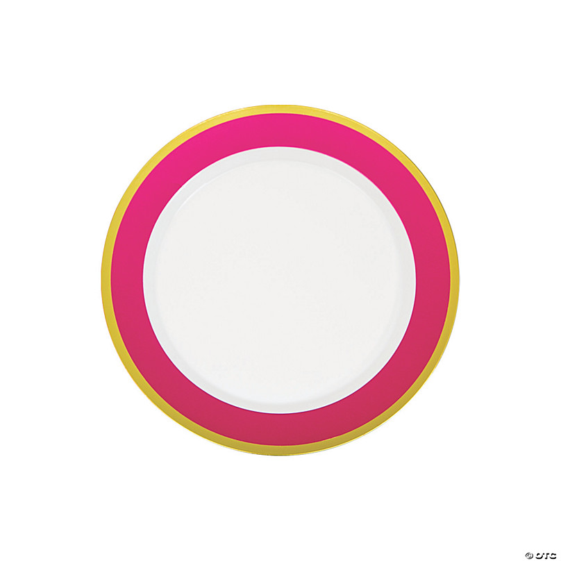 https://s7.orientaltrading.com/is/image/OrientalTrading/FXBanner_808/premium-pink-and-white-plastic-dessert-plates-with-gold-trim-10-ct-~13932273.jpg