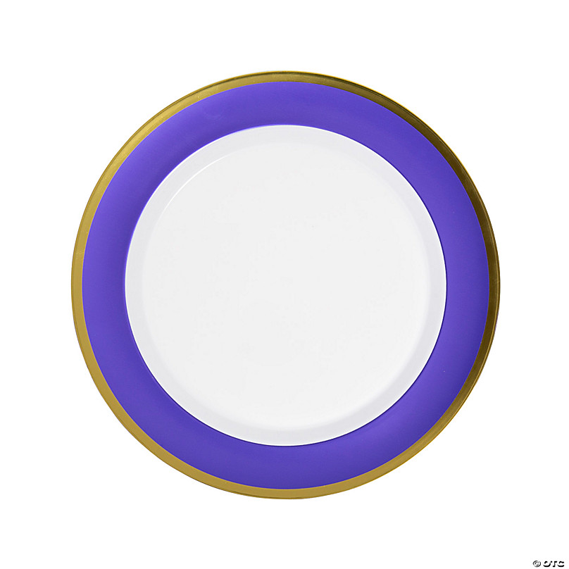 plum colored paper plates