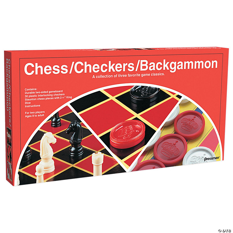 Pressman Chess, Checkers & Backgammon Board Game Sets | Oriental Trading