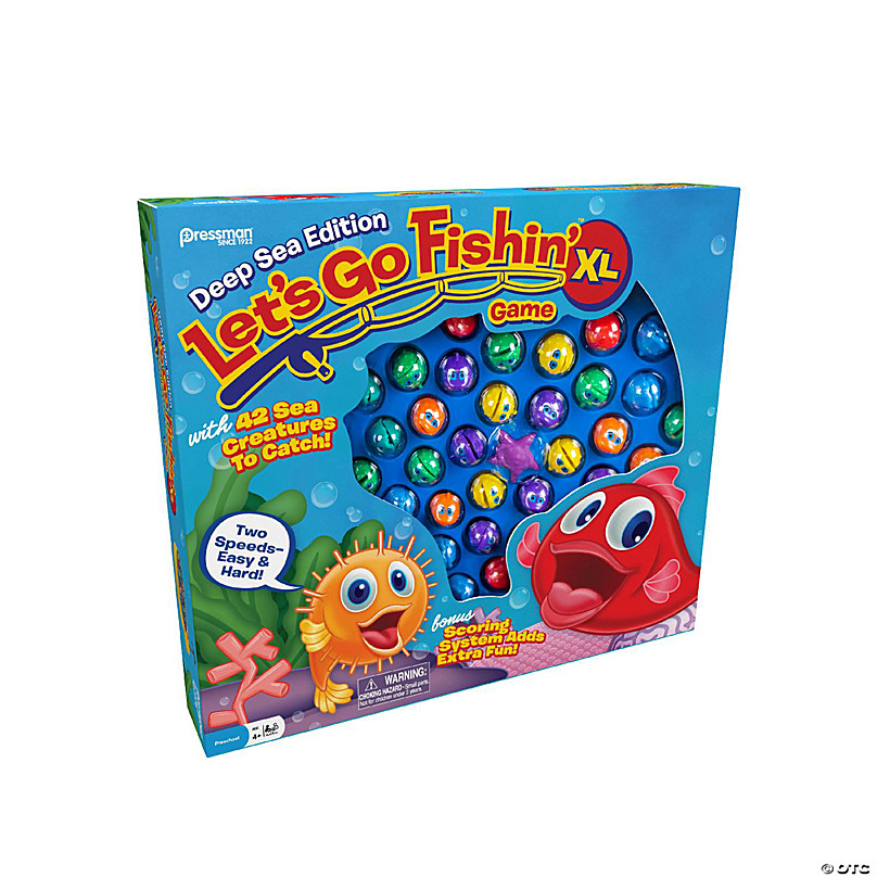  Pressman Let's Go Fishin' XL: Deep Sea Edition, Multicolor, 5  : Toys & Games