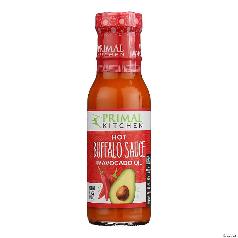 Primal Kitchen Buffalo Sauce, Jalapeno, Hot - 8.5 oz