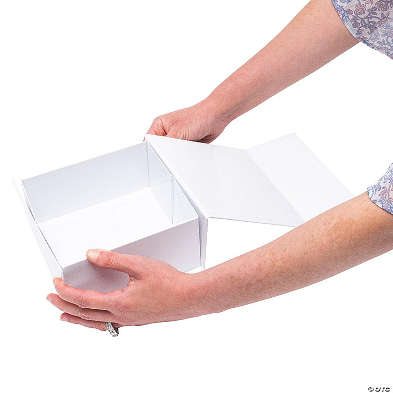 Prime Line Packaging- White Collapsible Gift Boxes with Lid