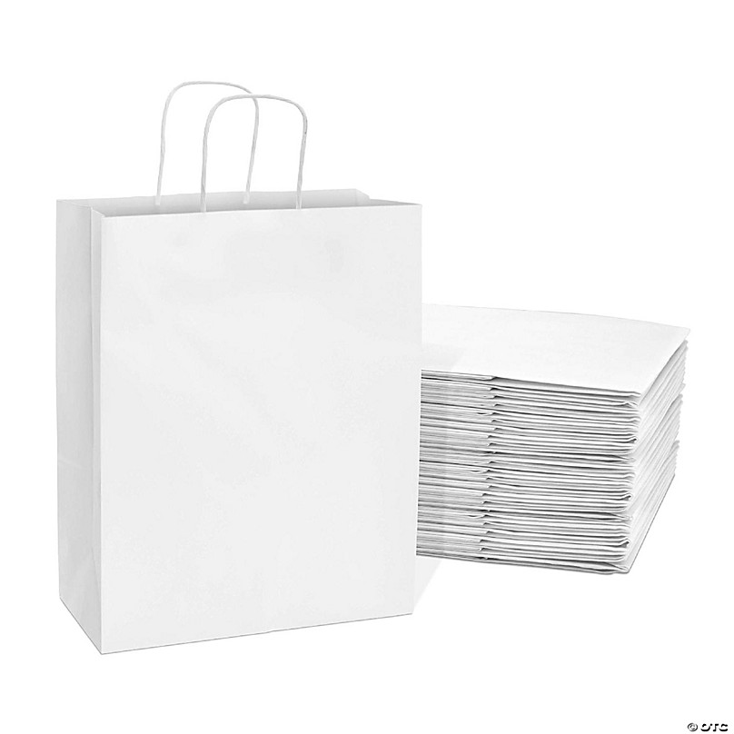 5  x 10' Bright Color Paper Goody Bags - 12 Pc.
