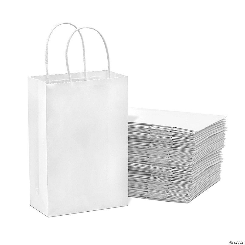 25ct Prime Line Packaging- 19.5x15x4 inch 50 Pack Black Plastic Shopping Bags with Handles