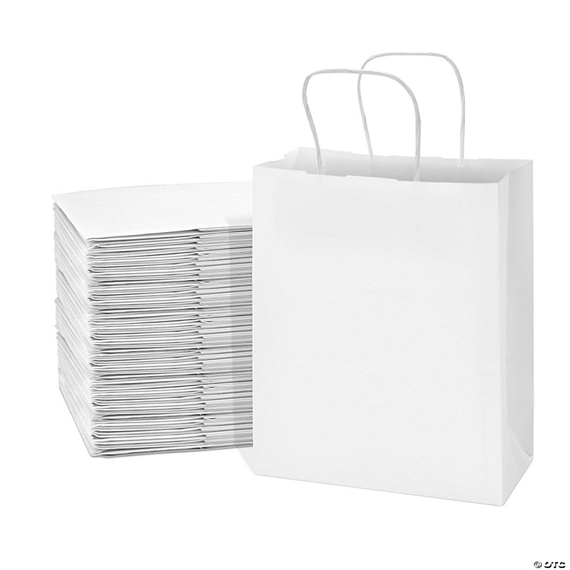 White Paper Bags With Handle, Bag Manufacturer