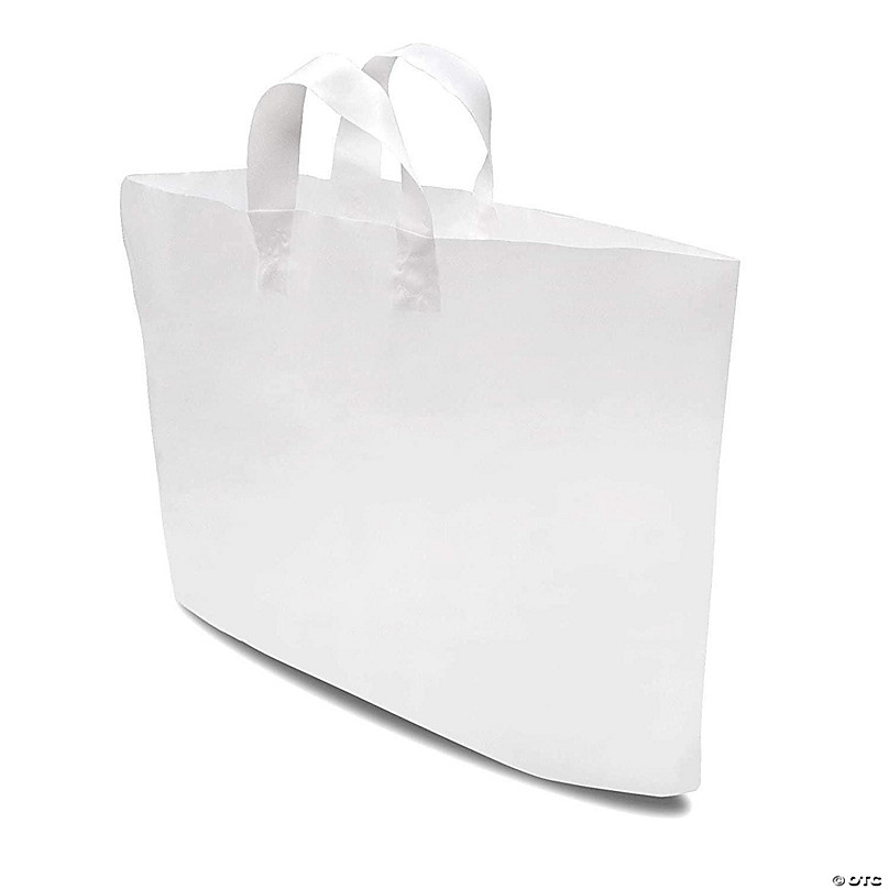 Prime Line Packaging White Paper Shopping Bags with Handles Retail Bags  Bulk 25 Pcs – 16x6x12, 25 Pcs - Harris Teeter
