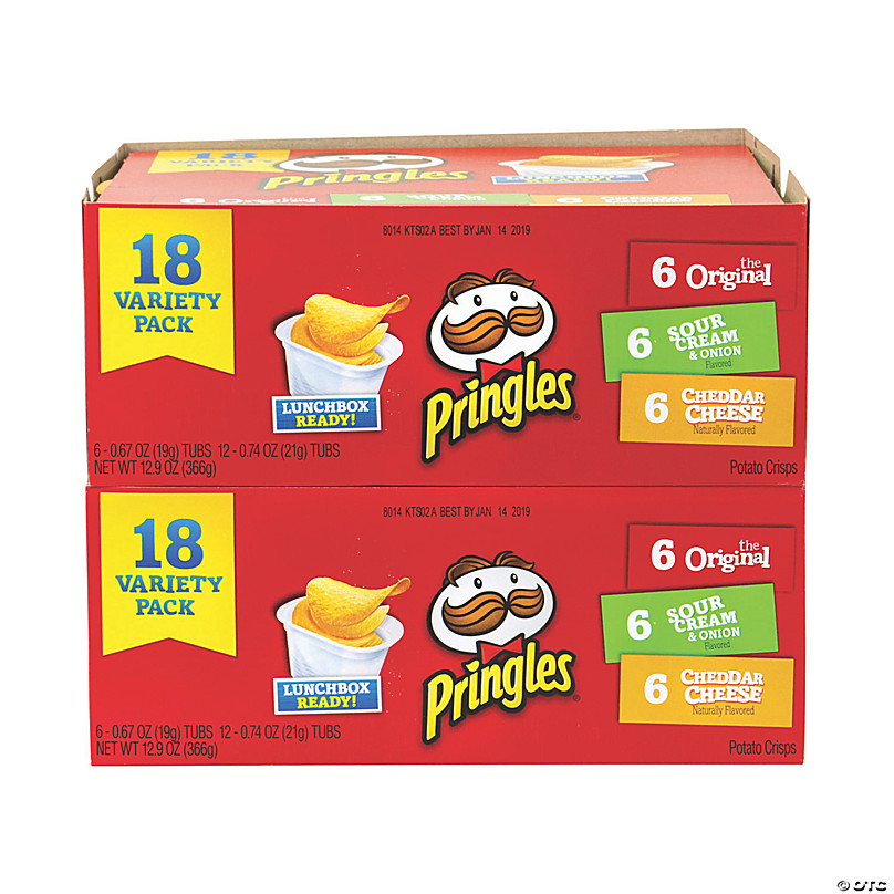 Pringles Variety Pack Potato Crisps Chips, 12.9 oz, 18 Count, Other