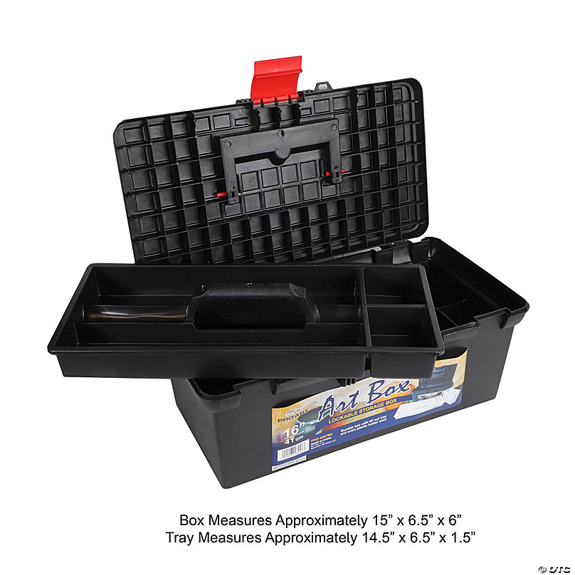 Pro Art Organizer Art Box 16 Lockable Black