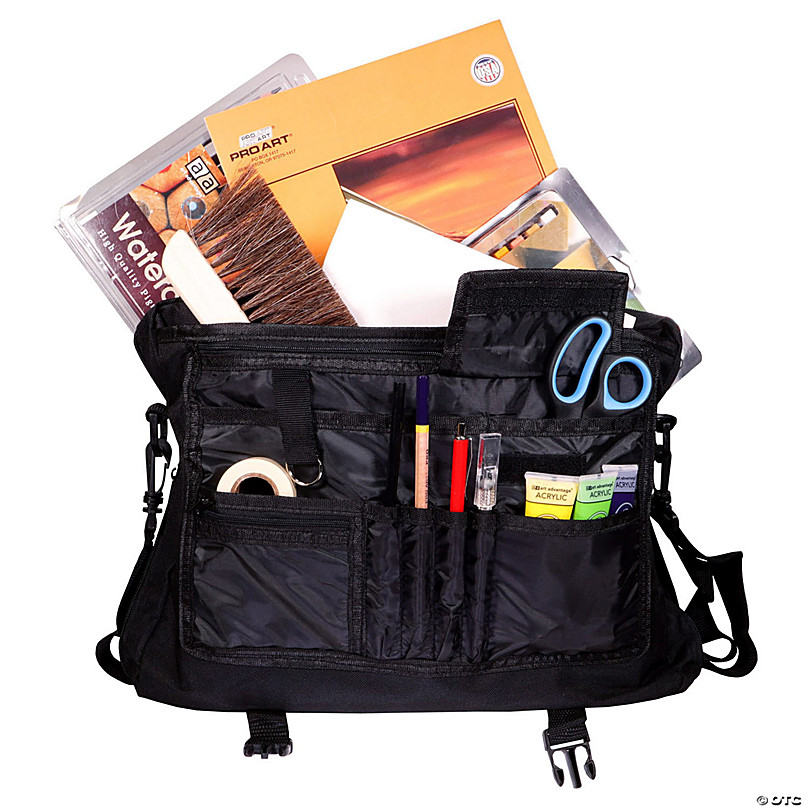 Pro Art Organizer Messenger Art Supply Bag 12x14x6