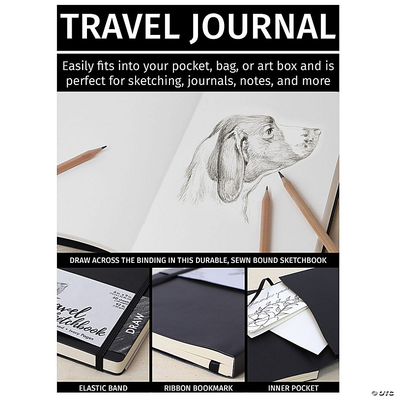 Pro Art Premier Drawing Book Travel 12x 9 Ivory 92lb Black 60