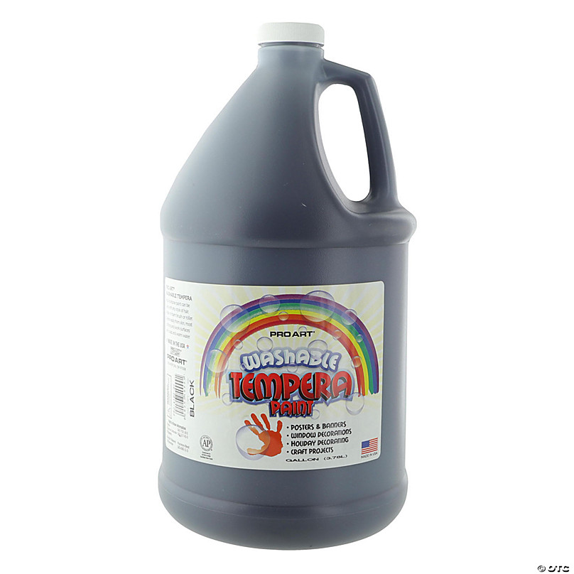 Pro Art Washable Tempera Paint Gallon Black   Pro Art Washable Tempera Paint Gallon Black~14321461 