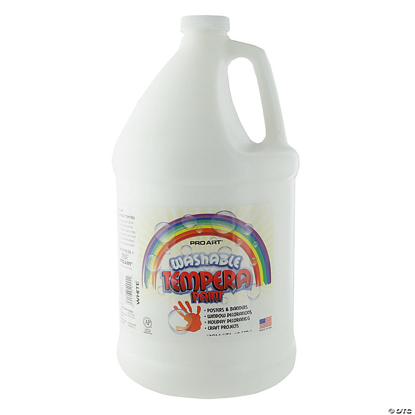 Pro Art Washable Tempera Paint Gallon White