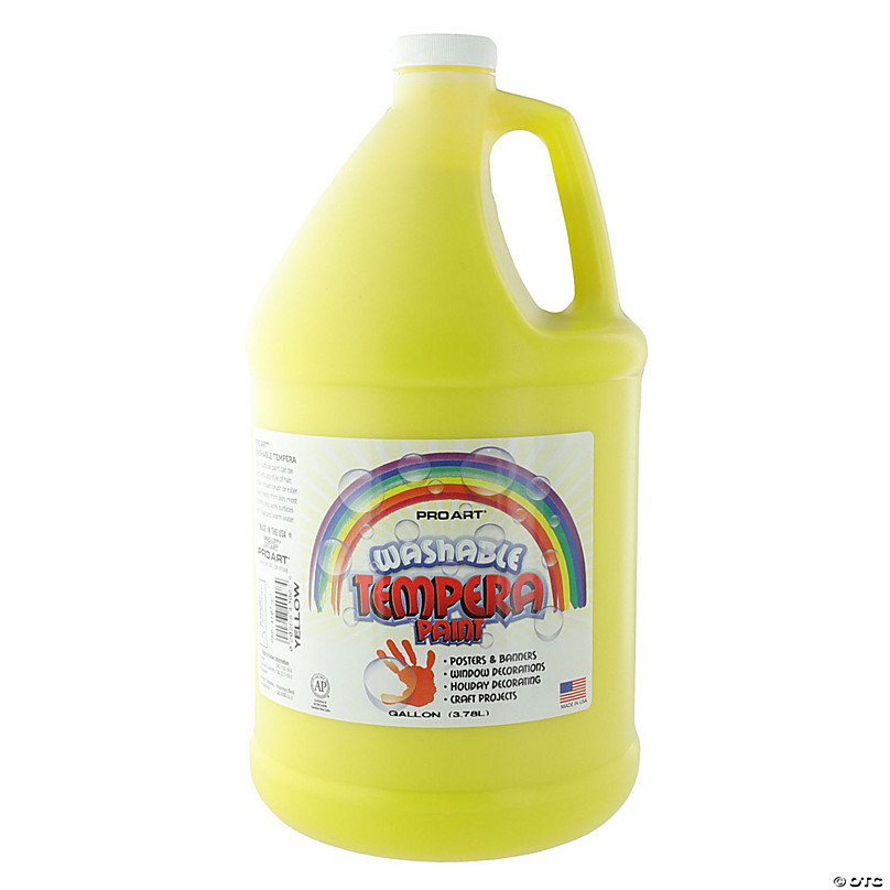 Pro Art Washable Tempera Paint Gallon Yellow