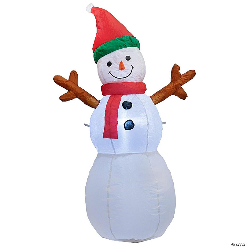 Inflatable 4ft. Ice Cube Snowman w/Buffalo Check Hat & Scarf - Yahoo  Shopping