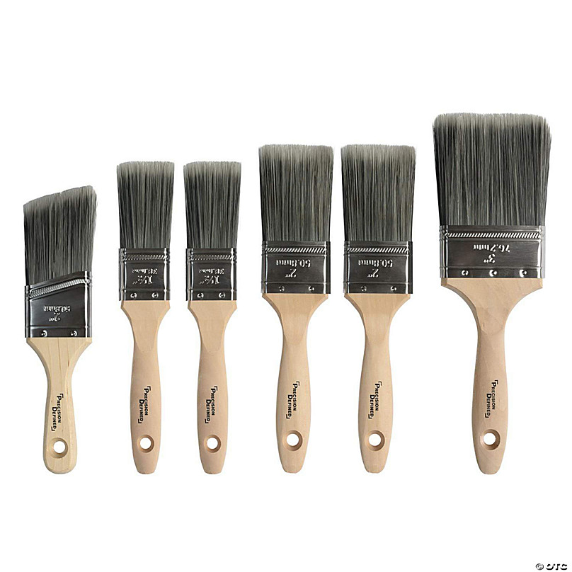 Professional Paint Brush Set 6 Piece Precision Defined HeavyDuty, with