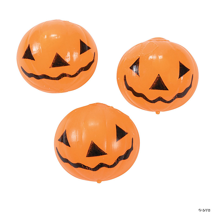 Mini Jack-O'-Lantern Rubber Ducks - 12 Pc.