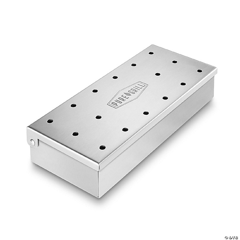 1pc Stainless Steel Smoker Box for Gas Grills and Charcoal Grills - Add  Smokey BBQ Flavor to Your Meats with Wood Chips