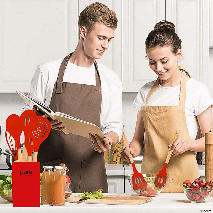 https://s7.orientaltrading.com/is/image/OrientalTrading/FXBanner_808/pure-parker-kitchen-silicone-cooking-utensil-13-piece-set-with-stand-red~14210980-a03.jpg
