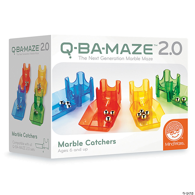 Q-BA-MAZE Marble RunStarter Box Warm ColoursConstruction STEM Toy 