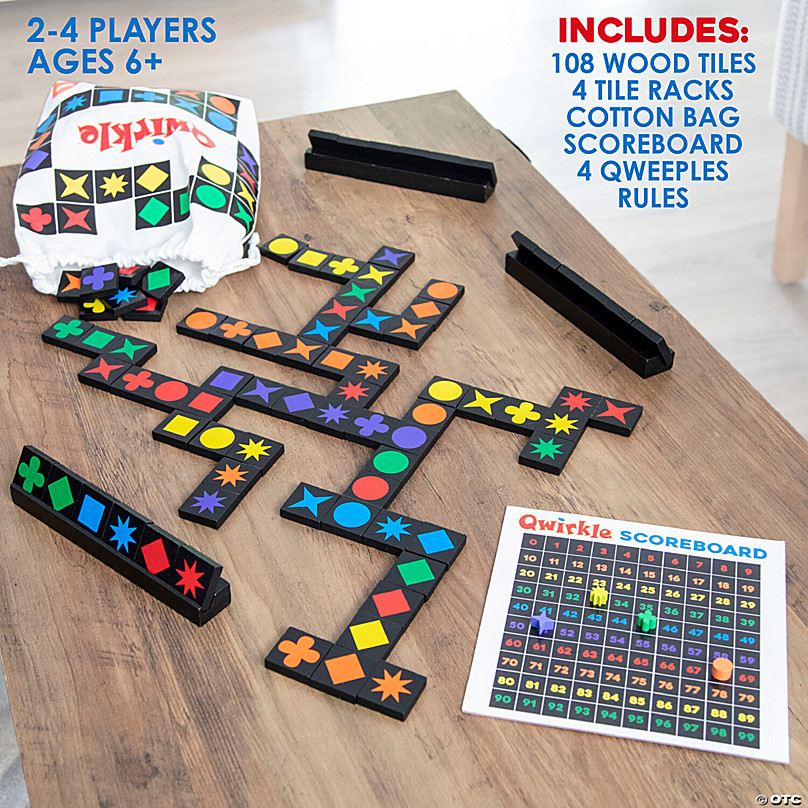 Qwirkle magnetic CUBES Game GRIDS Wood Cubes Remain in Place