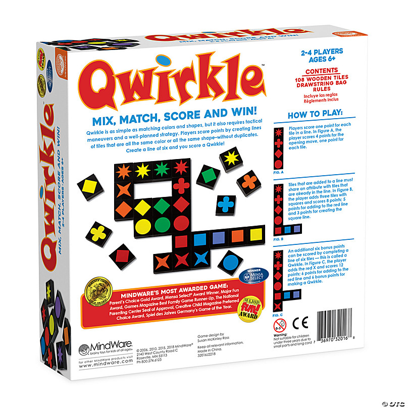 MindWare Qwirkle Rummy 13838443 – Good's Store Online