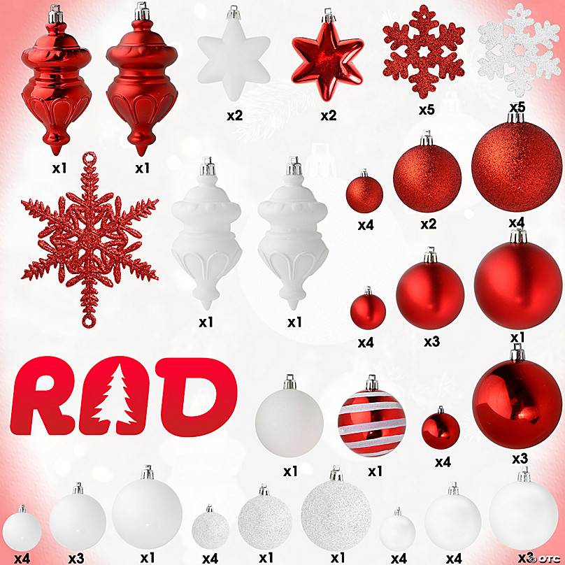 R N' D Toys Christmas Hanging Snowflake and Ball Ornament