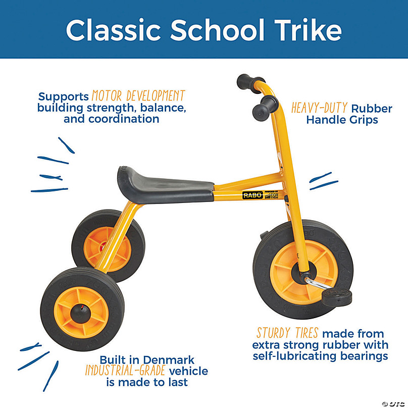 Beginner Tricycle for Kids My First Pedaling Trike RABO powered by ECR4Kids 