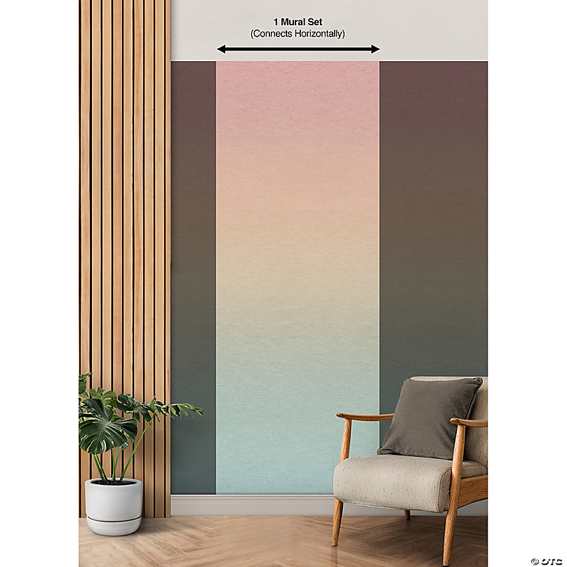 Rainbow Aura Ombre Peel & Stick Wallpaper Mural