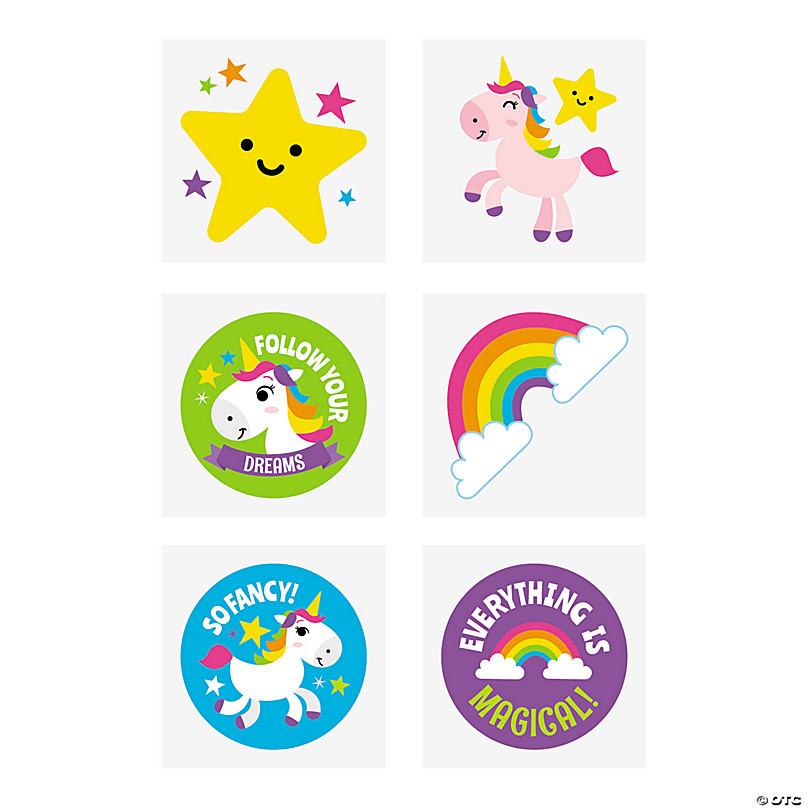 Unicorn Party Favors & Activity Set Done For You Favor Set That Will Be A Hit At Any Girls Birthday Party 24 Make A Unicorn Stickers Edgewood Toys 24 Unicorn Stampers 1 Sticker Roll & 72 Temporary Tattoos 