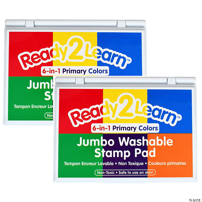 Ready2Learn Jumbo Washable Stamp Pad,Pack of 6 - Orange