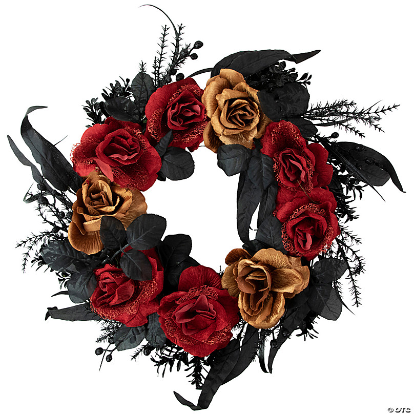 National Tree Company 24 Rose And Apples Wreath