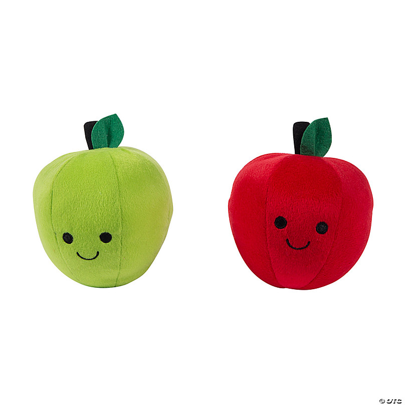 Apple Plush Toy Red Baby Stuffed Apple Toy Plushie for Nursery or