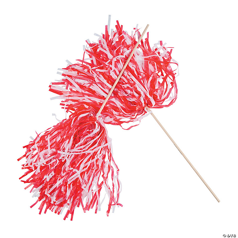 Red Pom Poms In Cheerleading Equipment for sale
