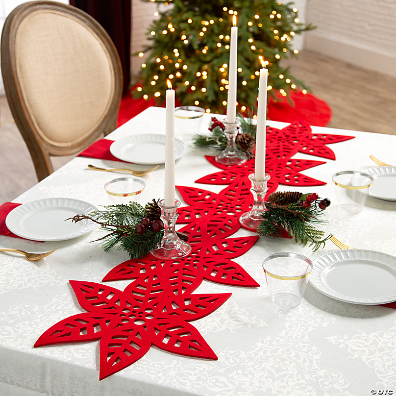 Polyester & Plastic Christmas Tablecloths