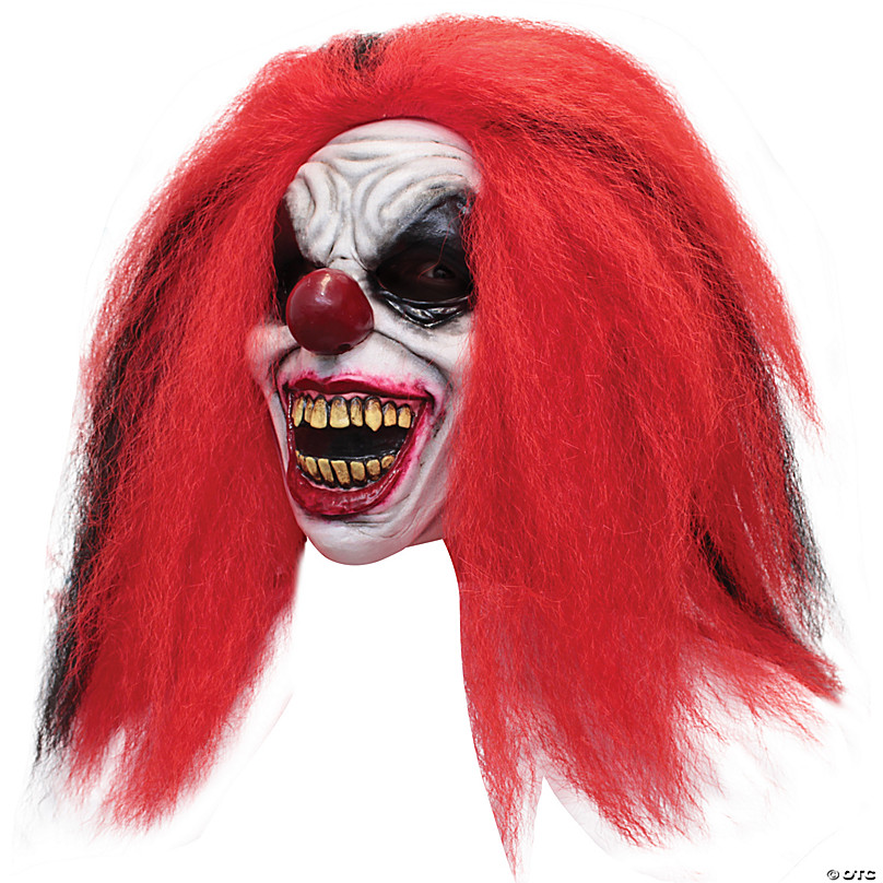 Sneeuwstorm Zilver Aangenaam kennis te maken Reddish Clown Face Latex Mask | Oriental Trading